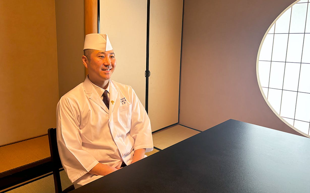 日本料理 菊彩香の料理長・天野耕作氏